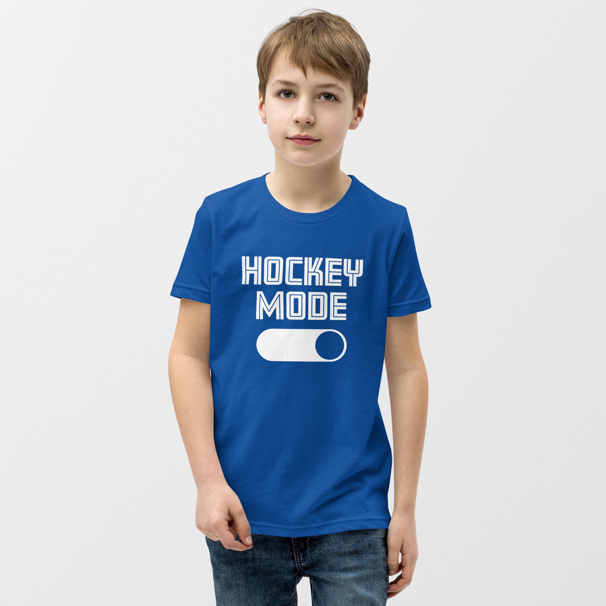 Hockey Mode youth hockey t-shirt in royal blue Hockey Mode youth hockey t-shirt in royal blue