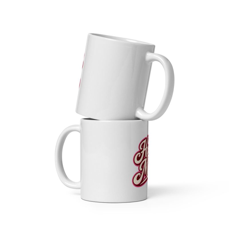 Hockey Mom White Glossy Mug